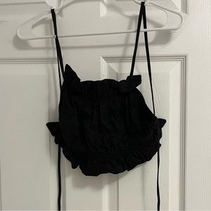 Black Backless Top (FINAL SALE)